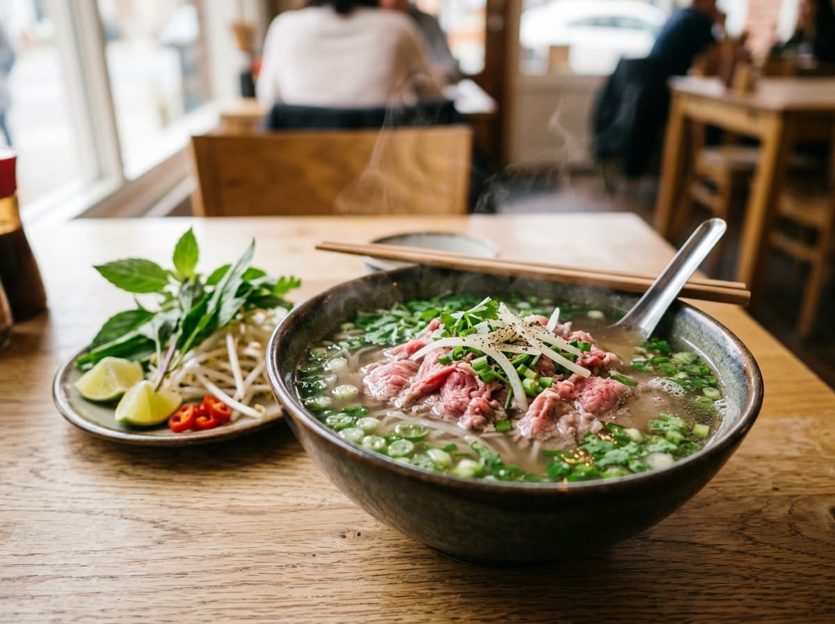 Quét món Phở Bò